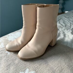 a new day Cream Heeled Boots